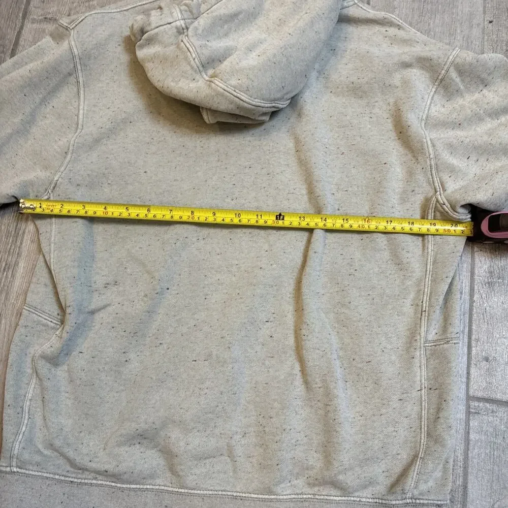 Nike Club Fleece Men’s Hoodie Small Beige Speckled Oatmeal Pullover Sweatshirt